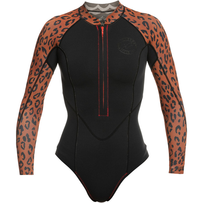2024 Billabong Das Mulheres Salty Dayz Manga Comprida 2mm Shorty Wetsuit Abjw400100 - Spotted